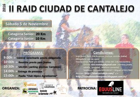 Imagen cartel del II Raid Ciudad de Cantalejo
