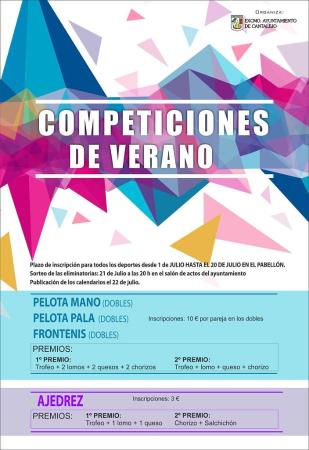 Imagen Competiciones Verano 2017.