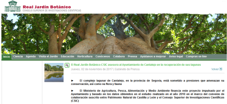 Imagen El Real Jardín Botánico asesora al Ayuntamiento de Cantalejo.