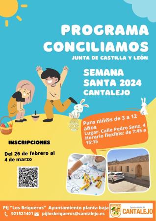 Imagen Programa Conciliamos Semana Santa 2024 en Cantalejo