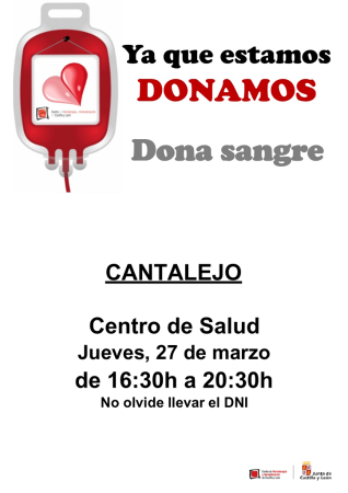 Imagen Campaña donación de sangre en Cantalejo