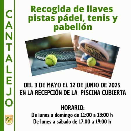 Imagen Recogida de llaves para pistas de pádel, tenis y pabellón