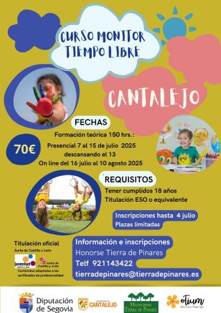 Imagen Curso de Monitor de Tiempo Libre en Cantalejo 2025