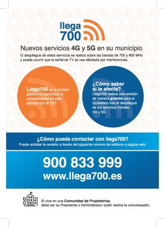 Imagen Nuevos servicios 4G y 5G en Cantalejo-LLEGA 700