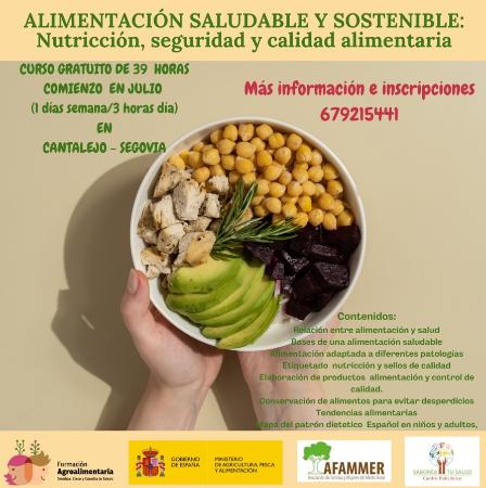 Imagen Curso alimentación saludable y sostenible en Cantalejo