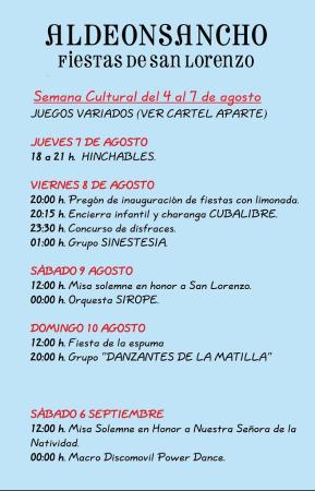 Imagen Aldeonsancho. Fiestas de San Lorenzo