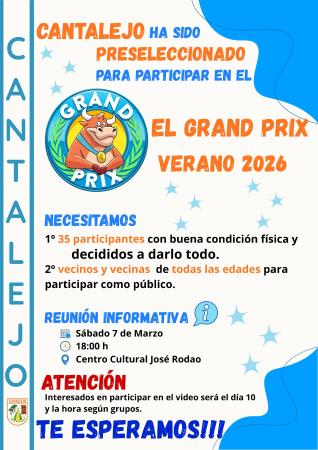 Imagen Cantalejo preseleccionado para participar en el Grand Prix