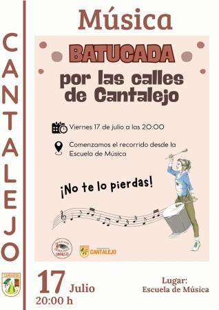 Batucada por las calles de Cantalejo
