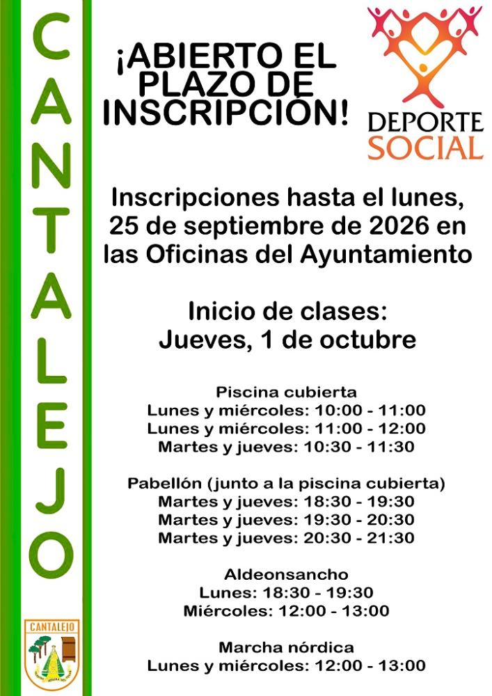 Imagen Deporte Social curso 2026/27