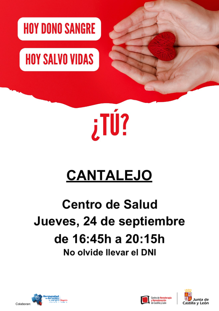 Imagen Colecta de donación de sangre en Cantalejo