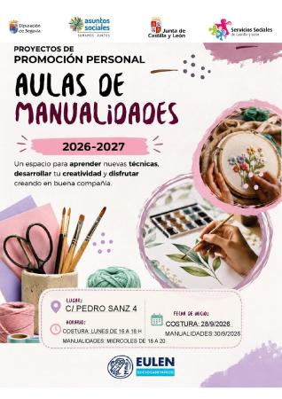 Imagen Inicio aulas de manualidades de la Diputación 2026/27