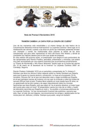 Imagen nota de prensa sobre Ramón Pradera