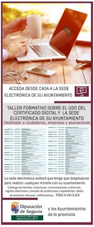 Imagen Taller sobre uso del Certificado Digital y la Sede Electrónica.