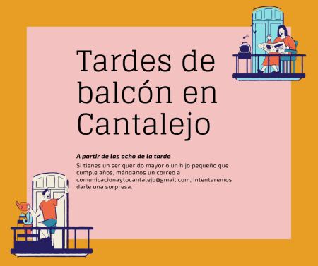Imagen El Ayuntamiento de Cantalejo, pone en marcha con mucho éxito la iniciativa “Tardes de balcón”.