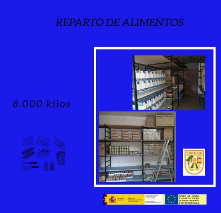 Imagen El Ayuntamiento de Cantalejo reparte 8.000 kilos de alimentos y llega a más de 70 familias.