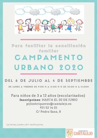 Imagen Campamento Urbano Cantalejo 2020