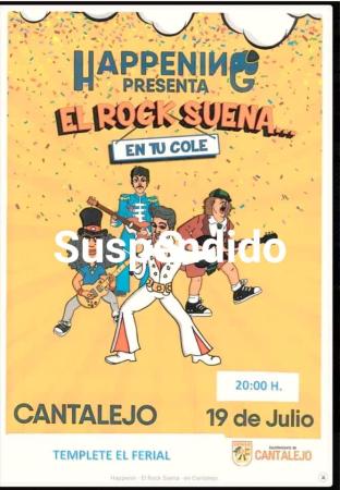 Imagen SUSPENDIDO el concierto de Happenin - El rock suena - domingo 19 julio.