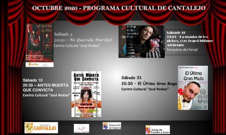 Imagen Programa Cultural de Cantalejo Octubre 2020