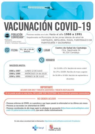 Imagen Vacunación COVID-19 en Cantalejo