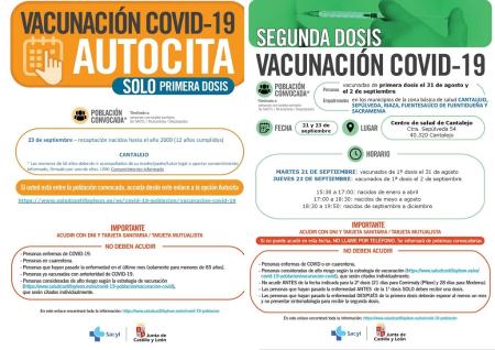 Imagen Vacunaciones COVID-19 en Cantalejo. Semana del 20-24 de septiembre