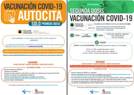 Imagen Vacunaciones COVID-19 y gripe en Cantalejo.