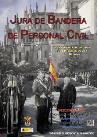 Imagen Jura de Bandera para personal civil en Segovia