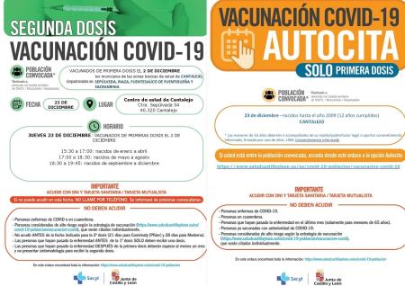 Imagen Vacunaciones COVID-19 en Cantalejo para la próxima semana