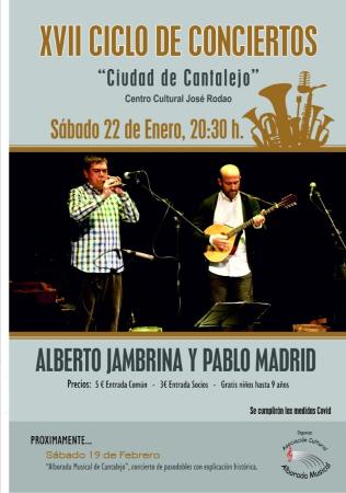 Imagen Alberto Jambrina y Pablo Madrid en concierto.