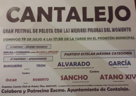 Imagen Gran festival de Pelota con los mejores figuras del momento en Cantalejo