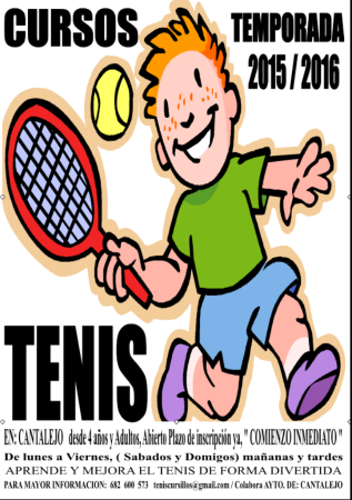 Imagen Cursos de tenis. Temporada 2015/16