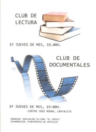 Imagen Club de lectura y club de visualización de documentales.