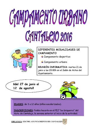 Imagen Campamento Urbano 2016