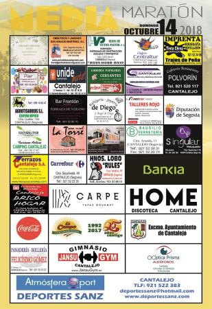 Imagen Cartel colaboradores en la Media Maratón 2018