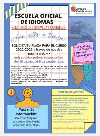 Imagen Escuela Oficial de Idiomas. Curso 2022-23