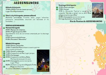 Aldeonsancho. Semana Cultural y Fiestas