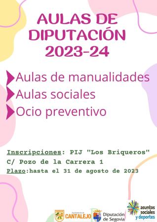 Imagen Aulas de la Diputación Provincial de Segovia. Curso 2023-24