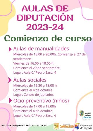 Imagen Aulas de Diputación. Comienzo de curso 2023-24