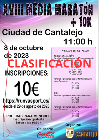 Imagen Clasificación XVIII Media Maratón + 10 Km