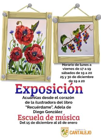 Imagen Exposición de Adela de Diego González. Acuarelas