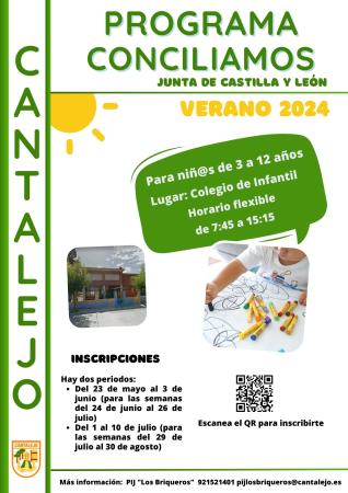 Imagen Programa Conciliamos Verano 2024 en Cantalejo