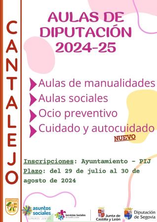 Imagen Aulas de la Diputación Provincial de Segovia. Curso 2024-25