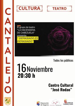 Teatro "Demasiado es demasiado"