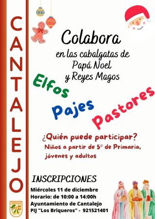 Imagen Colabora en las Cabalgatas de Papá Noel y Reyes Magos