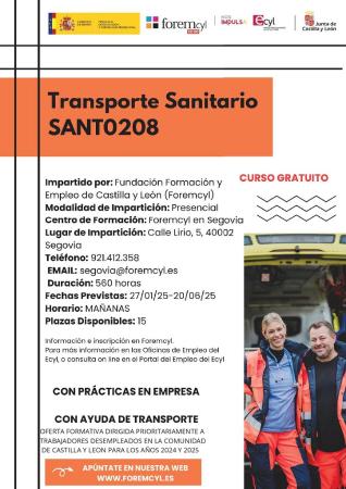 Imagen Curso Transporte Sanitario