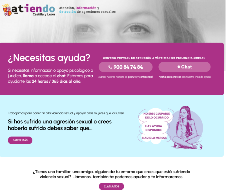 Imagen Punto virtual ATIENDO. Atención a víctimas de violencia sexual